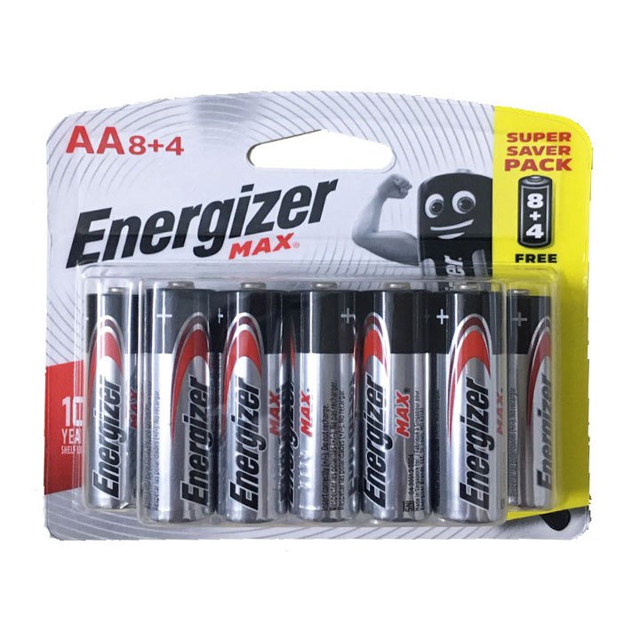 Pin Energizer AA alkaline vỉ 12 Viên